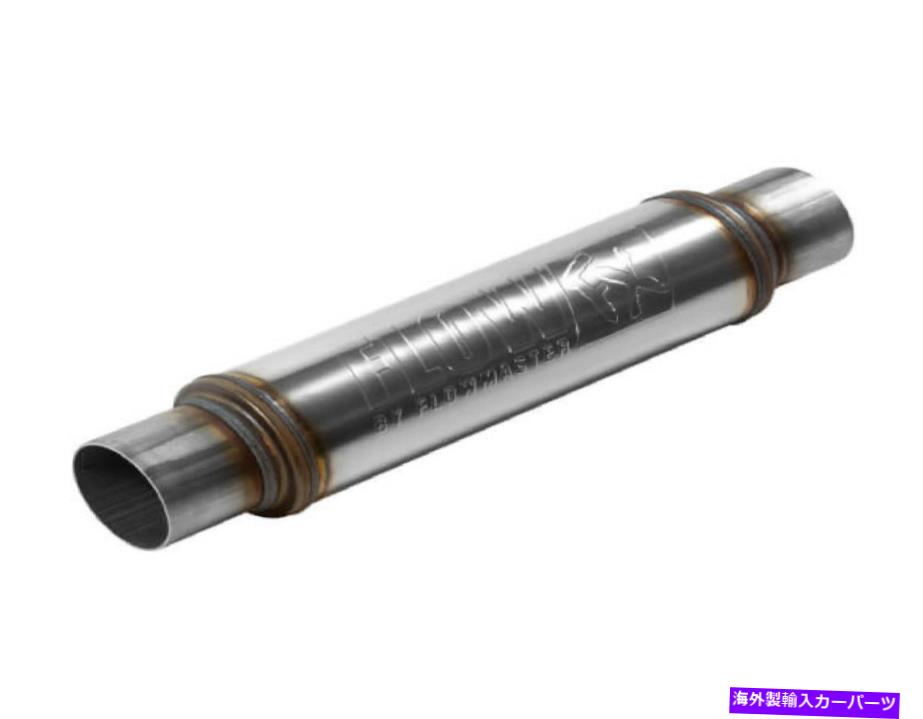 マフラー フローマスター71419 2マフラー3.00イン/アウトラウンドボディステンレス鋼のセット Flowmaster 71419 Set of 2 Muffler 3.00 In/Out Round Body Stainless Steel【並行輸入品】