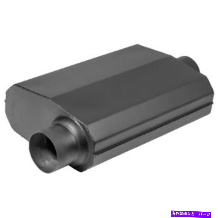 マフラー PFEEM21610 Proflow Muffler、Black Flow Chamber 4in。センターインレット4インチ。サイドOU PFEEM21610 Proflow Muffler, Black Flow Chamber 4in. Centre Inlet To 4in. Side Ou【並行輸入品】