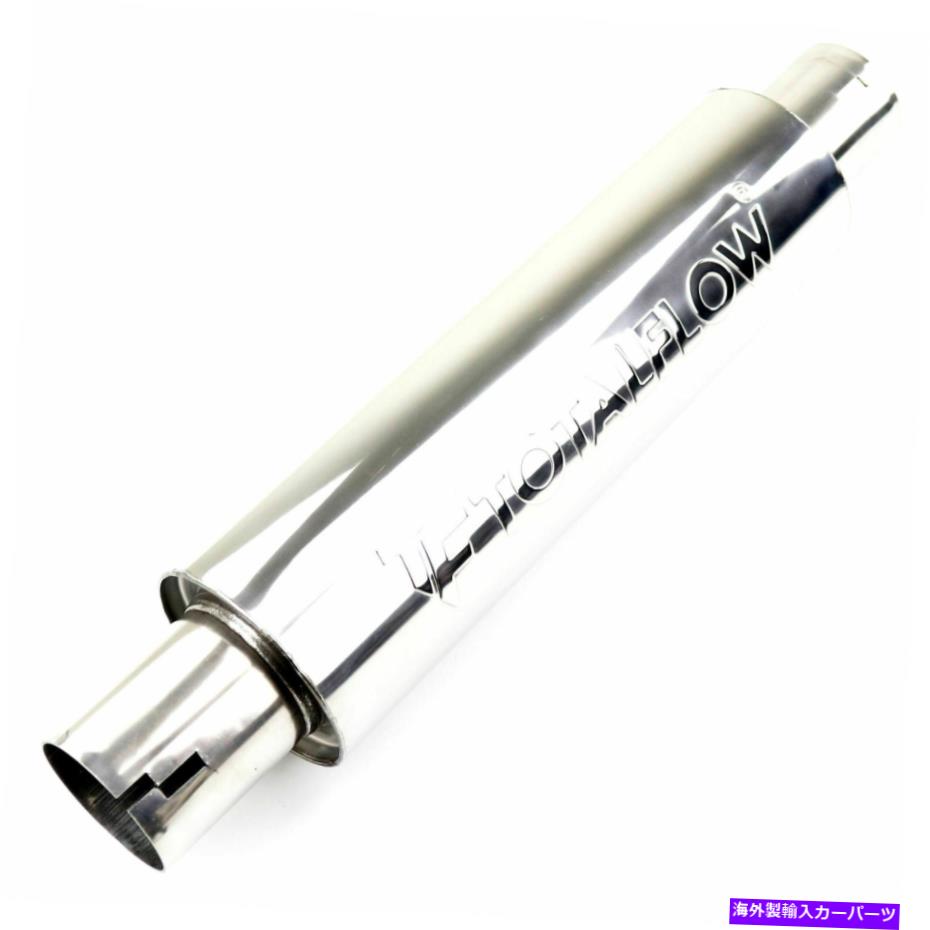 マフラー TotalFlow 22114pn研磨ノッチエンドエキゾーストマフラー-2インチID TOTALFLOW 22114PN Polished Notched Ends Exhaust Muffler - 2 Inch ID【並行輸入品】
