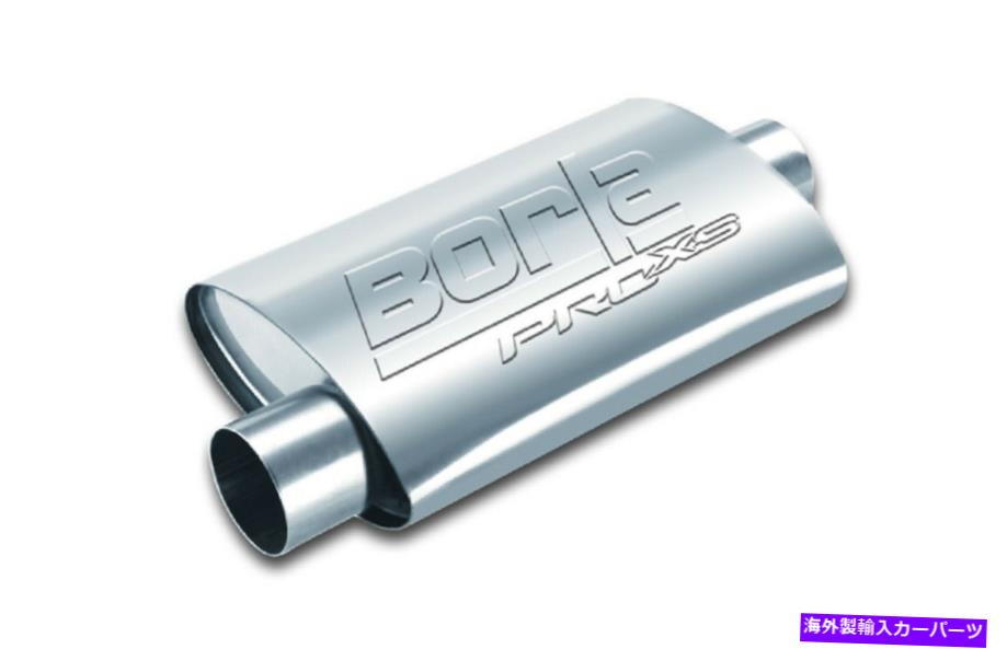 マフラー Borla 40659ユニバーサルセンターオフセット無noted楕円形のマフラー Borla 40659 Universal Center Offset Un-notched Oval Muffler【並行輸入品】