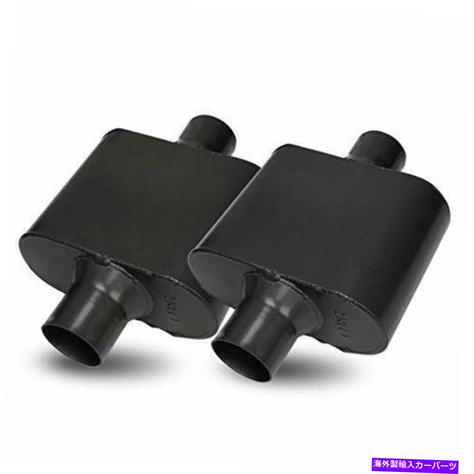 マフラー シングルチャンバーパフォーマンスレースマフラー3センター /センターユニバーサルのペア... Pair of Single Chamber Performance Race Muffler 3 Center / Center Universal ...【並行輸入品】