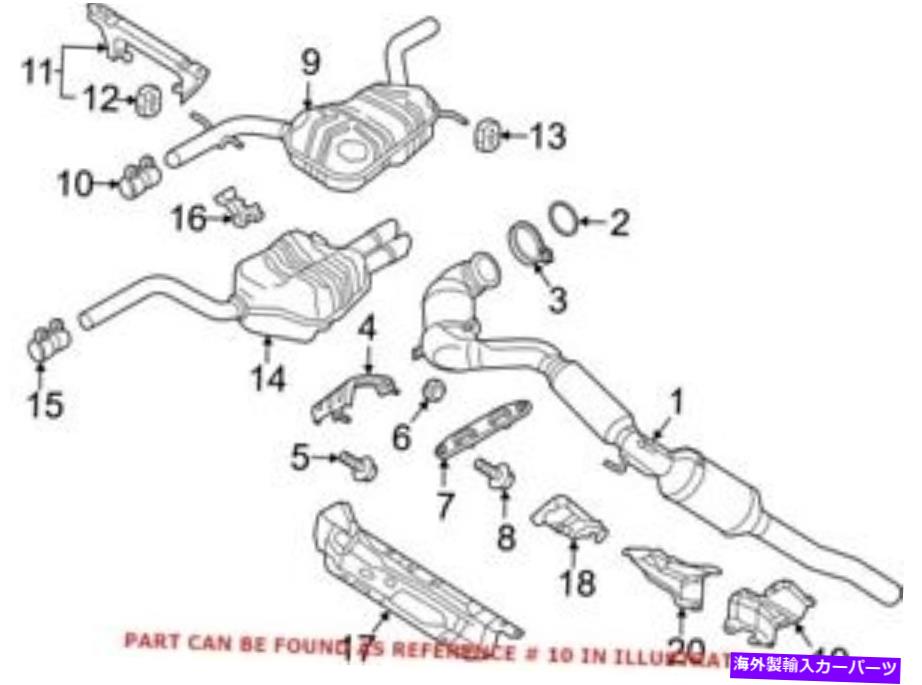 マフラー フォルクスワーゲンのための本物のOEM排気マフラークランプ1K0253141F Genuine OEM Exhaust Muffler Clamp for Volkswagen 1K0253141F【並行輸入品】