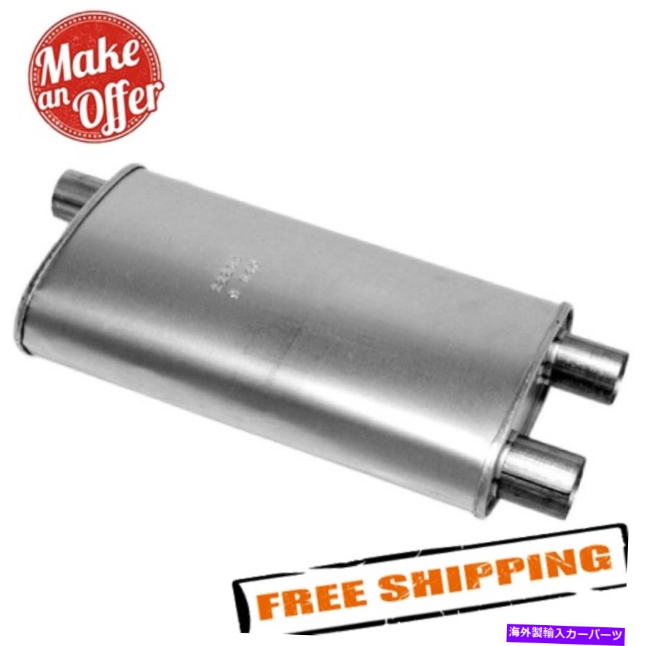マフラー Walker 22253静かなフローステンレス鋼の楕円形アルミ酸エキゾーストマフラー Walker 22253 Quiet-Flow Stainless Steel Oval Aluminized Exhaust Muffler【並行輸入品】