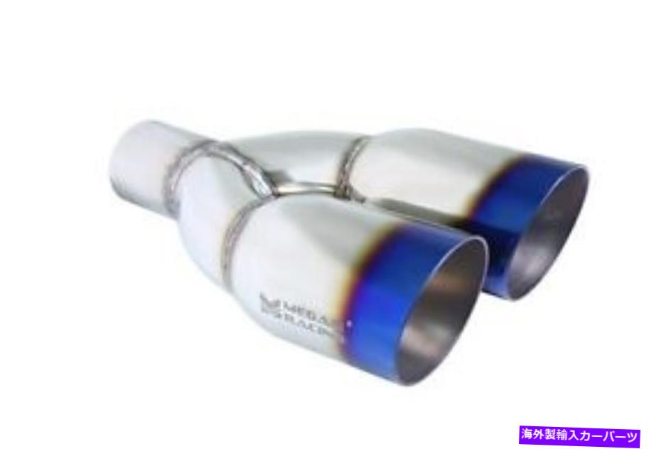 マフラー ミーガンレースユニバーサルツインバーンロール3.5インチヒントマフラーチップMR-UT-TBT-DS Megan Racing Universal Twin Burnt Roll 3.5 Inch Tips Muffler Tip MR-UT-TBT-DS【並行輸入品】