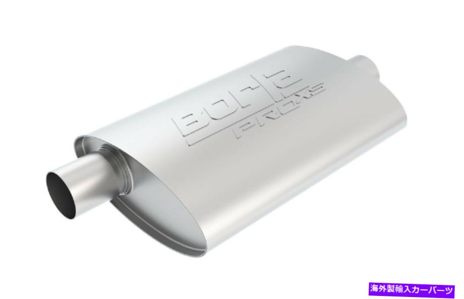 マフラー Borla 40357ユニバーサルセンターオフセット無noted楕円形のマフラー Borla 40357 Universal Center Offset Un-notched Oval Muffler【並行輸入品】
