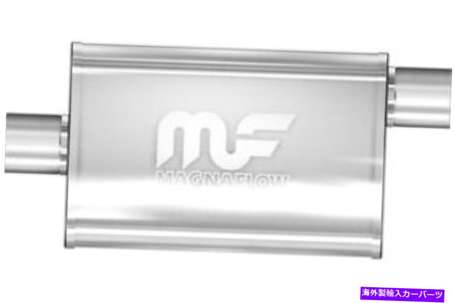 マフラー Magnaflow Mufflerステンレス鋼14x4x9 2.5オフセット/センター MagnaFlow Muffler Stainless Steel 14X4X9 2.5 Offset/Center【並行輸入品】