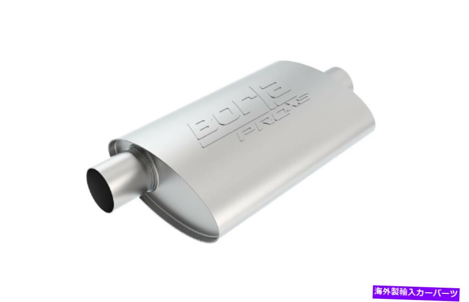 マフラー Borla 40358ユニバーサルセンターオフセット無noted楕円形のマフラー Borla 40358 Universal Center Offset Un-notched Oval Muffler【並行輸入品】