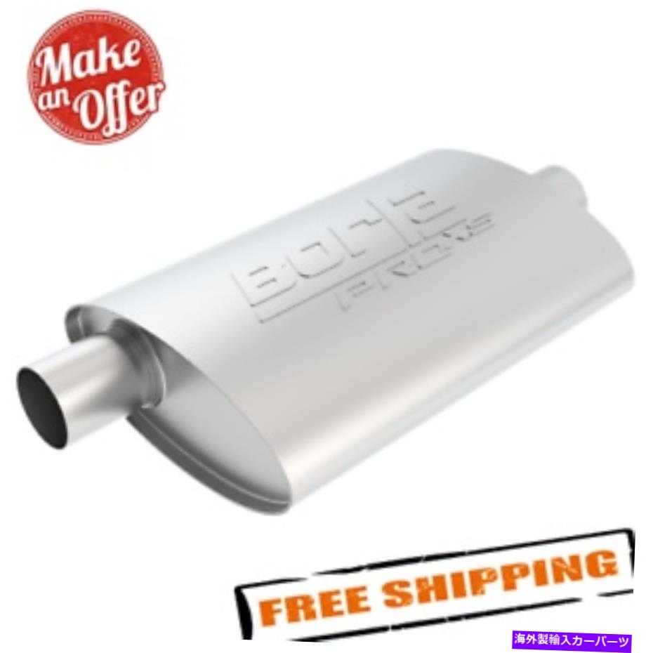 マフラー Borla 40357 Proxs Universal Oval Muffler、2.25 \