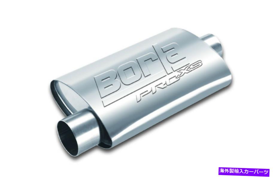 マフラー Borla 40665ユニバーサルセンターオフセット無noted楕円形のマフラー Borla 40665 Universal Center Offset Un-notched Oval Muffler【並行輸入品】