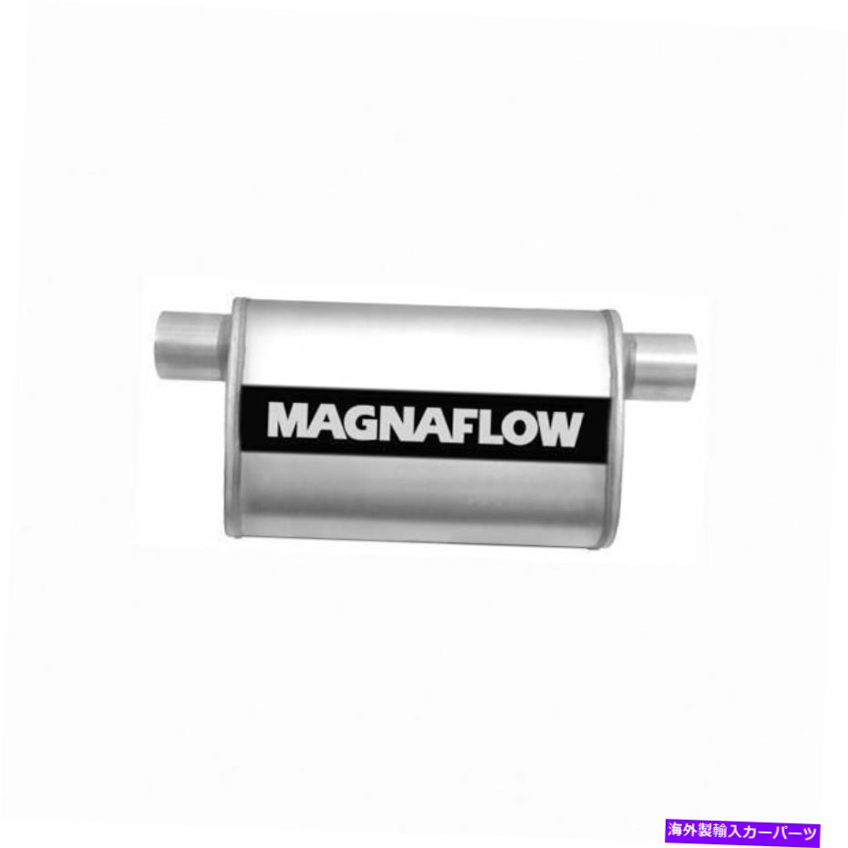 マフラー Magnaflowユニバーサルマフラー - サテンステンレス（11375） MagnaFlow Universal Muffler - Satin Stainless (11375)【並行輸入品】