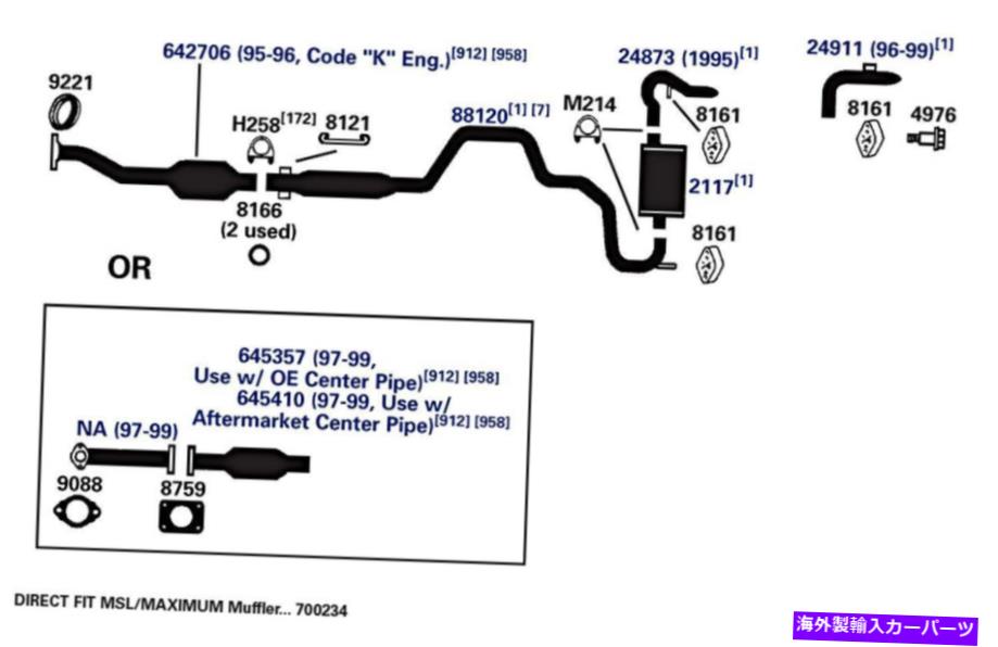 マフラー 7576-AF排気マフラーは2018-2020日産ローグに適合します 7576-AF Exhaust Muffler Fits 2018-2020 Nissan Rogue【並行輸入品】