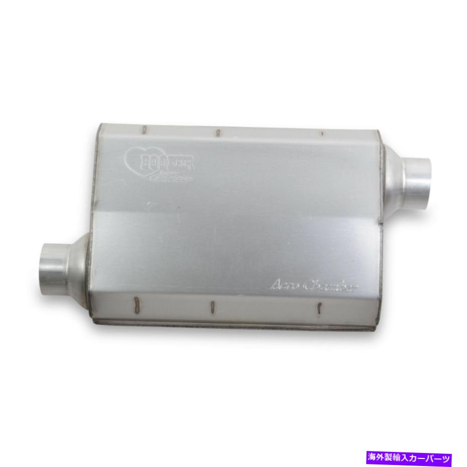 マフラー フッカーヘッダー21504HKRエアロチャンバーマフラーは79-99カプリマスタングに適合します Hooker Headers 21504HKR Aero Chamber Muffler Fits 79-99 Capri Mustang【並行輸入品】