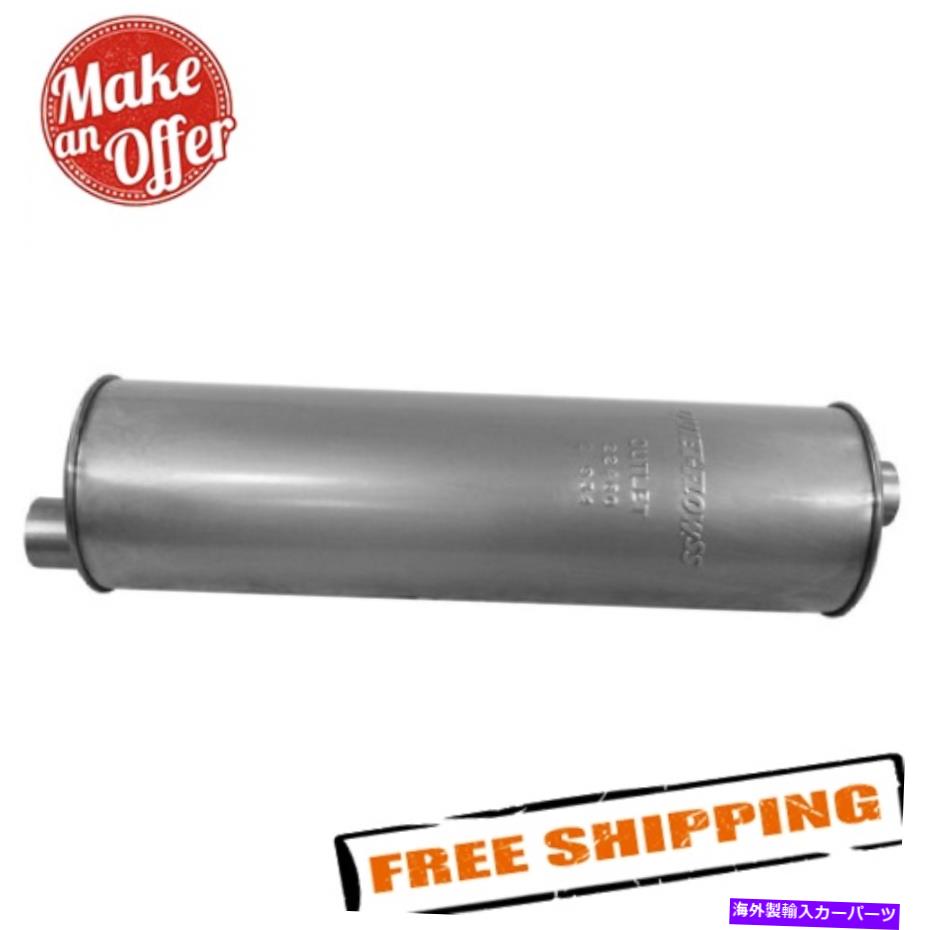 マフラー ウォーカーエキゾースト22460静かなフローステンレススチールラウンドアルミ化排気マフラー Walker Exhaust 22460 Quiet-Flow Stainless Steel Round Aluminized Exhaust Muffler【並行輸入品】