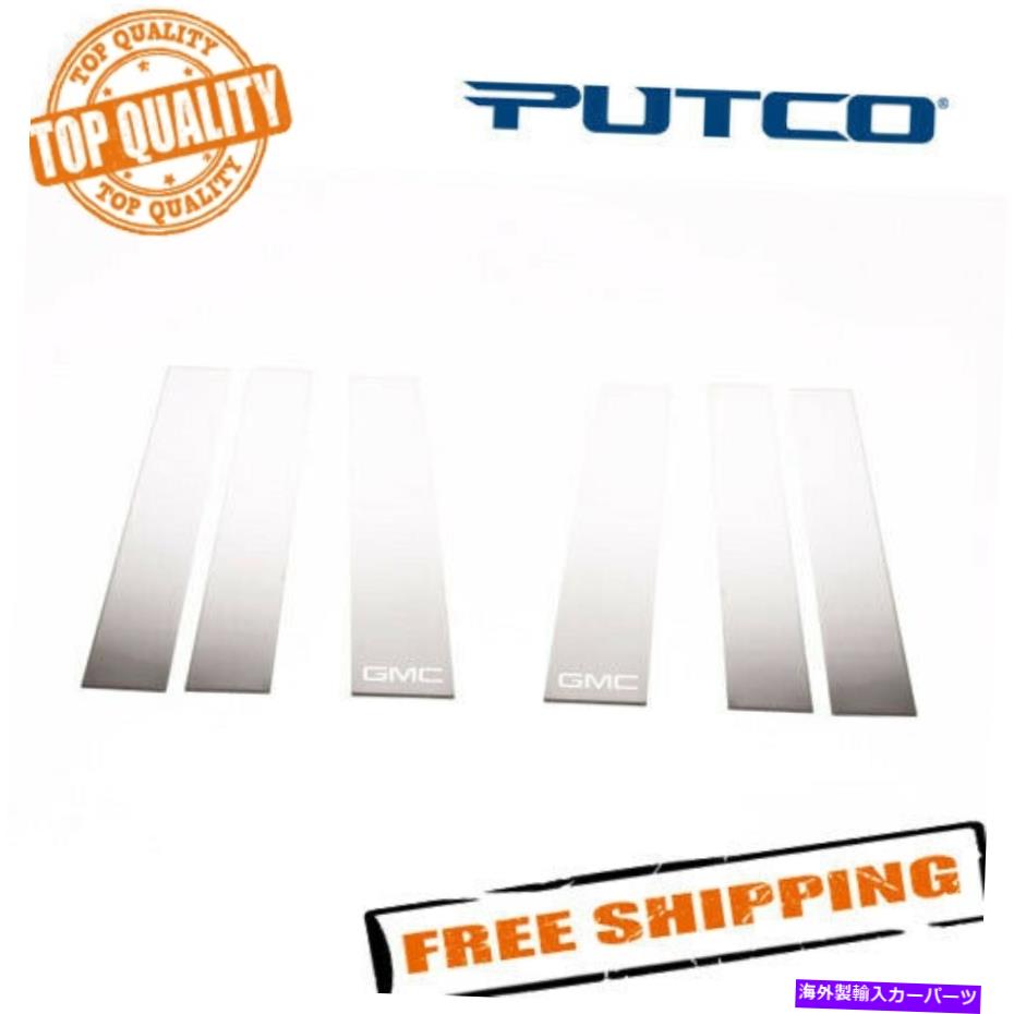 ドアピラー Putco 402623郊外/Yukon XL/Escalade ESV用のステンレス鋼の柱の柱 Putco 402623 Stainless Steel Pillar Posts for Suburban/Yukon XL/Escalade ESV【並行輸入品】
