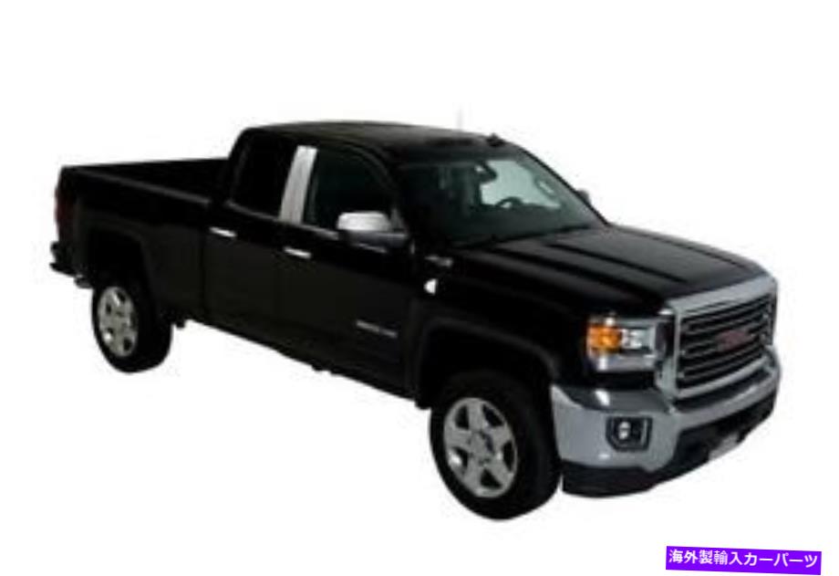 ドアピラー 2014年-2017シルバラード /シエラドアピラーポストトリムセットSS -402669のプトコ Putco For 2014 - 2017 Silverado / Sierra Door Pillar Post Trim Set SS - 402669【並行輸入品】