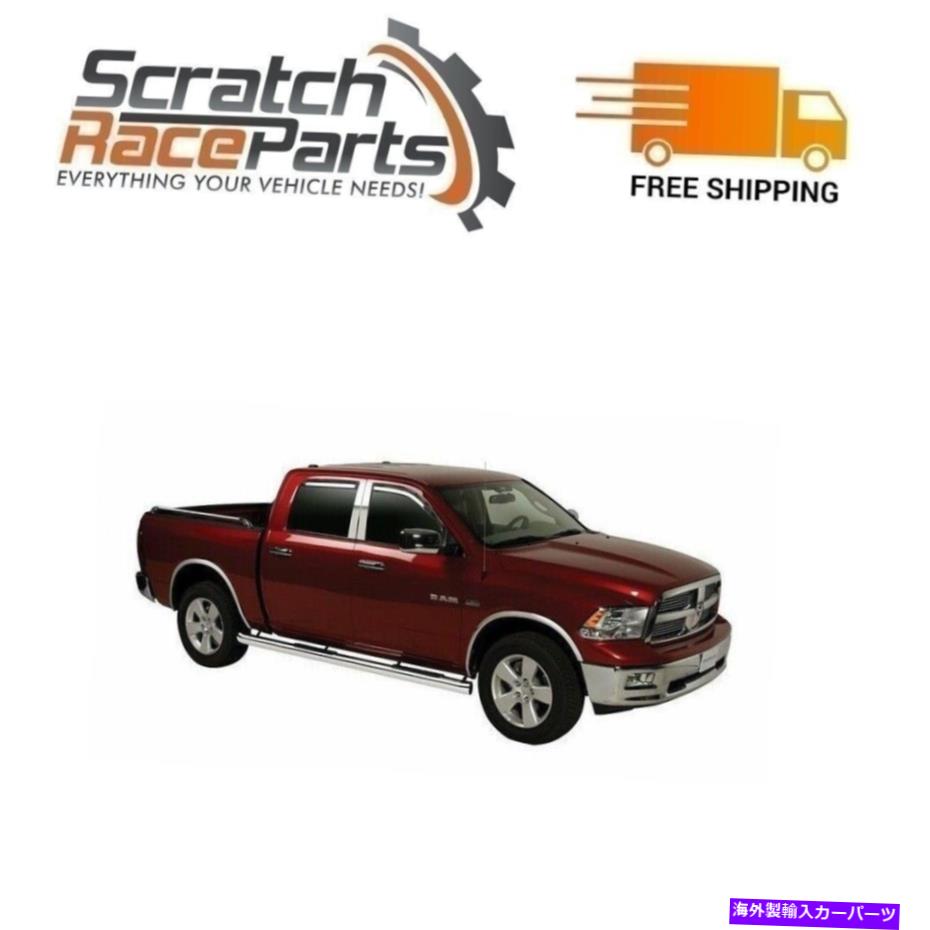 ドアピラー Putco 09-17 Dodge Ram Door Pillar Post Trim setステンレス鋼の適合-402522 Putco 09-17 Dodge Ram Door Pillar Post Trim Set Stainless Steel Fits -402522【並行輸入品】|Us Custom Parts Shop USDM