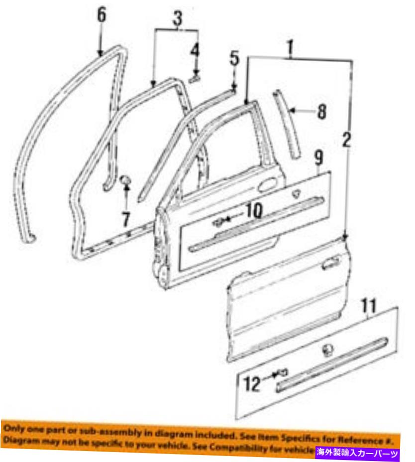 ドアピラー ホンダOEM 94-97アコードフロントドアピラーモールディングは72470SV1003を残しました HONDA OEM 94-97 Accord Front Door-Pillar Molding Left 72470SV1003【並行輸入品】|Us Custom Parts Shop USDM