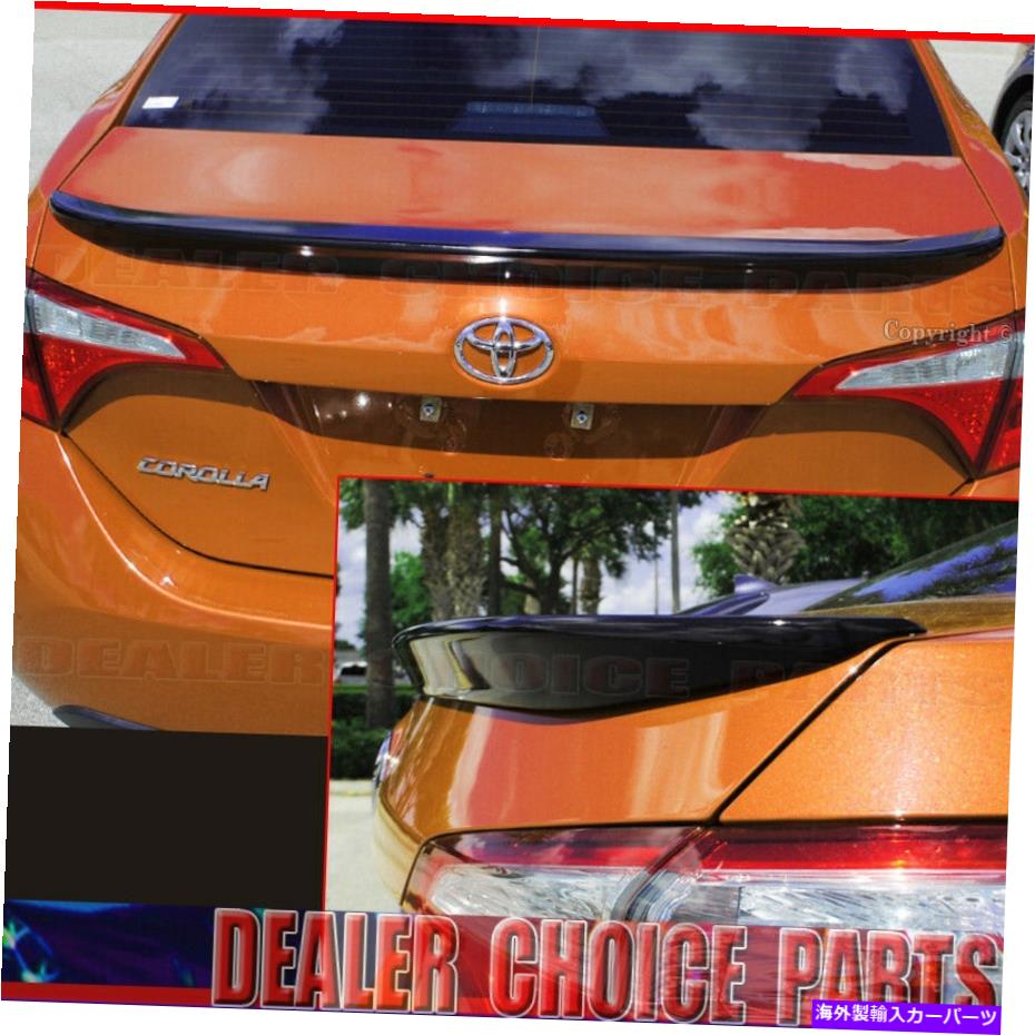 ドアピラー 2014-2017 2018 201 For 2014-2017 2018 201 TOYOTA Corolla Factory Style Spoiler PAINTED GLOSS BLACK【並行輸入品】|Us Custom Parts Shop USDM