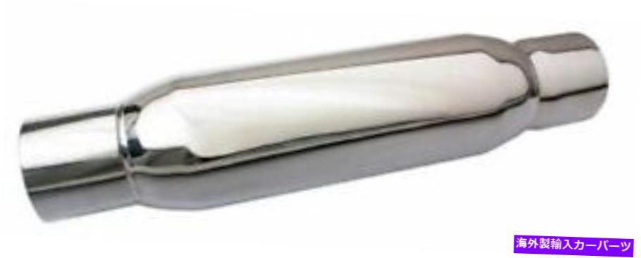 マフラー MOR94055 Moroso Muffler、スパイラルフロー、ステンレス鋼、研磨、3.0インチ。インレット/ou MOR94055 Moroso Muffler, Spiral Flow, Stainless Steel, Polished, 3.0in. Inlet/Ou【並行輸入品】