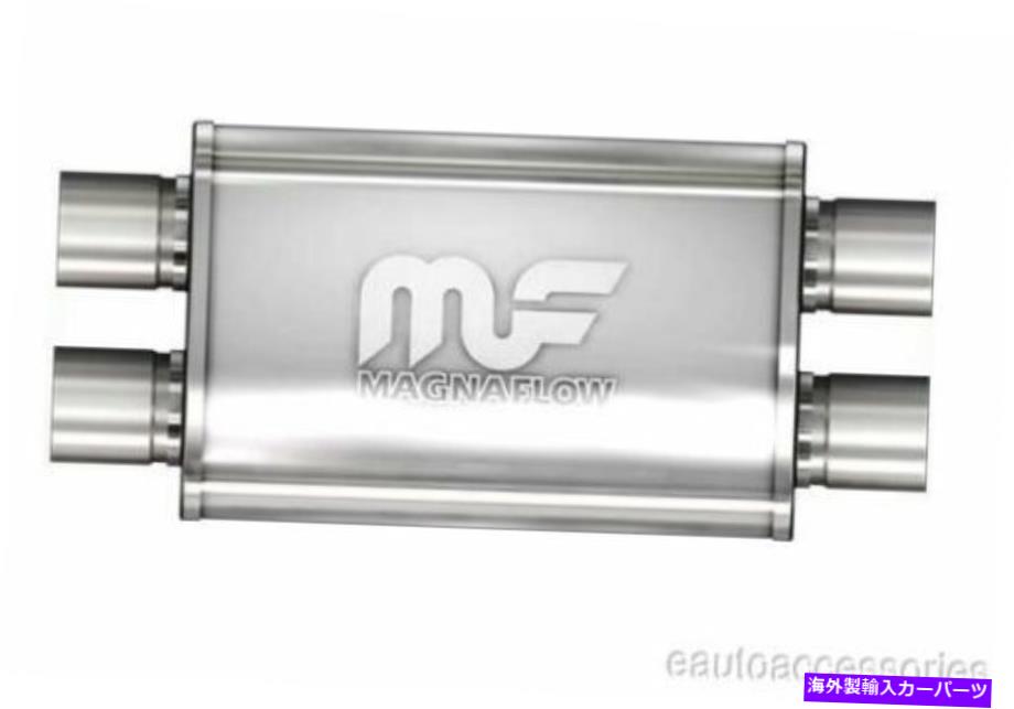 マフラー Magnaflow 11386ユニバーサルステンレス鋼楕円形の排気マフラー2.5 \