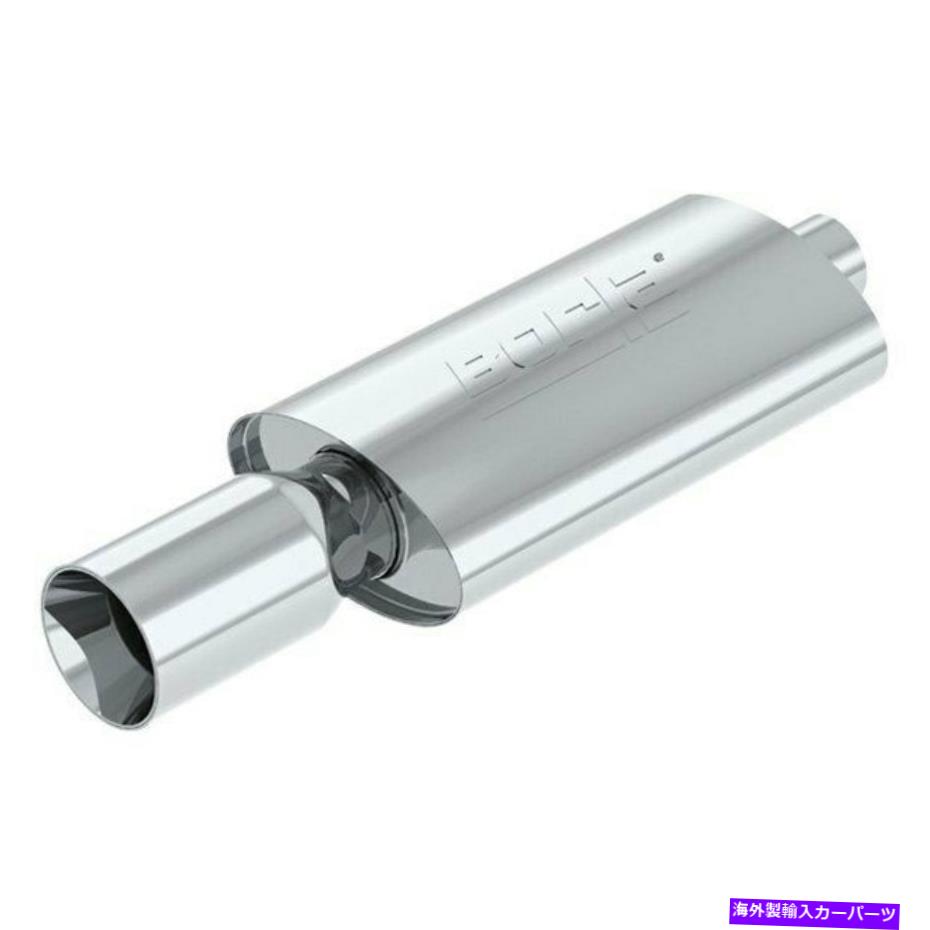 マフラー エキゾーストマフラーブーマーシリーズステンレス鋼の楕円形のサンパーレースシルバーエキゾースト Exhaust Muffler Boomer Series Stainless Steel Oval Thumper Race Silver Exhaust【並行輸入品】