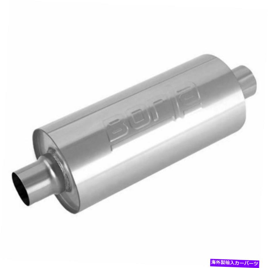 マフラー Borla 400436-ヘビーデューティステンレス鋼マフラー Borla 400436 - Heavy Duty Stainless Steel Muffler【並行輸入品】