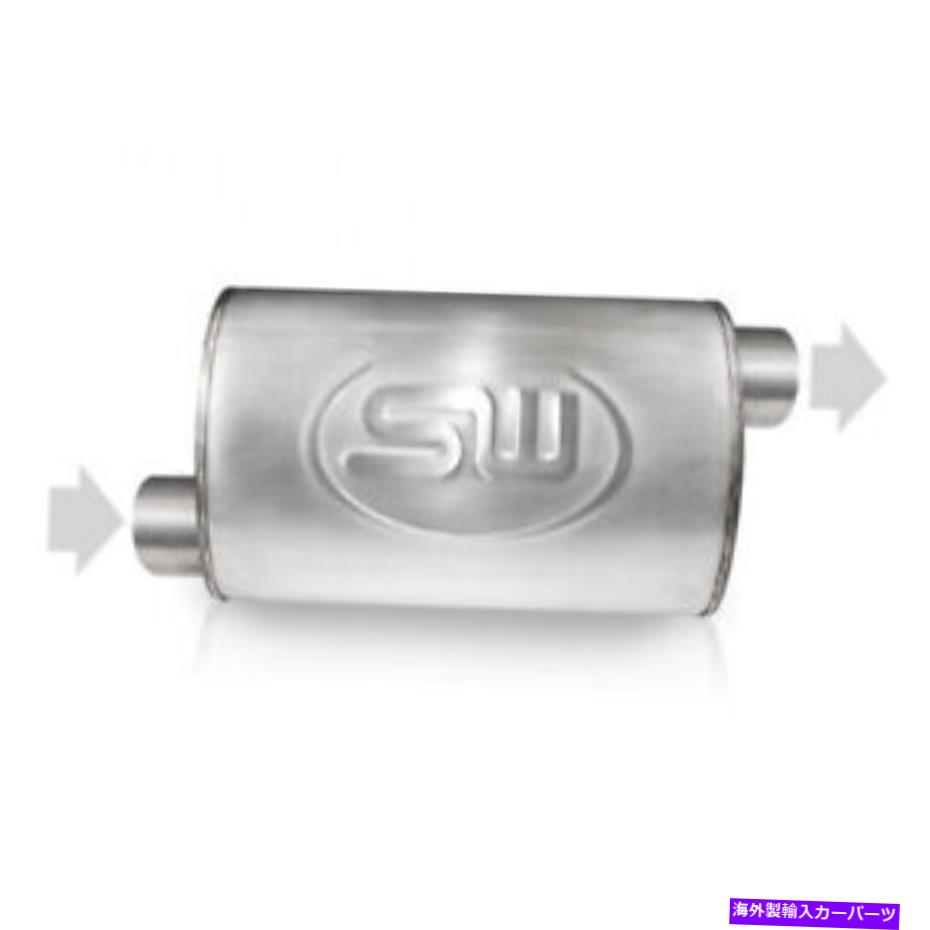 マフラー TM5C3C3Oステンレスワーク3IN IDセンターインレット/ 3IN ODオフセットアウトレット5INX9IN Tm5c3c3o Stainless Works 3In Id Center Inlet/ 3In Od Offset Outlet 5Inx9in【並行輸入品】