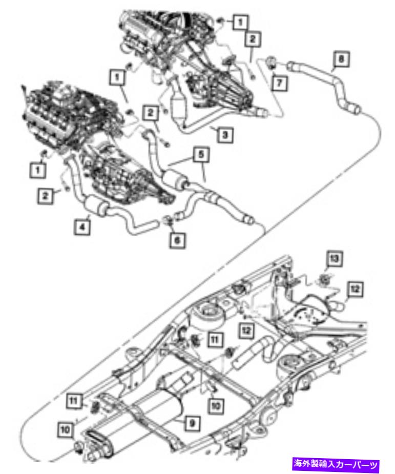マフラー 本物のモーパー排気マフラーとテールパイプ68027036AA Genuine Mopar Exhaust Muffler And Tailpipe 68027036AA【並行輸入品】｜Us Custom Parts Shop USDM
