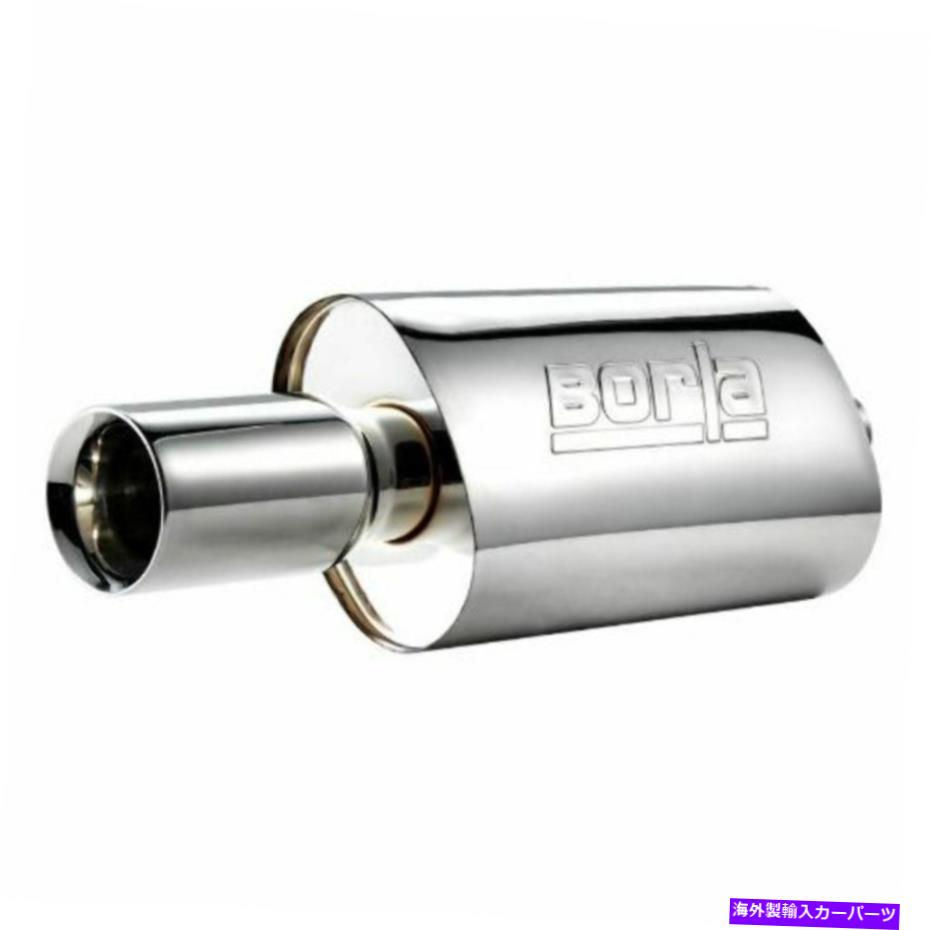 マフラー BORLA40060-ブーマーシリーズブロートーチステンレス鋼の楕円形レースマフラー Borla 40060 - Boomer Series Blow Torch Stainless Steel Oval Race Muffler【並行輸入品】