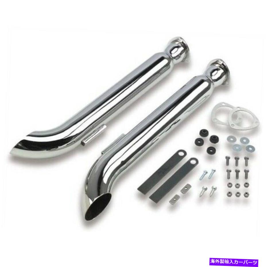 マフラー フッカー21037HKRユニバーサルボルトオンのターンアウトスタイルマフラー Hooker 21037HKR Universal bolt-on Turnout Style Mufflers【並行輸入品】