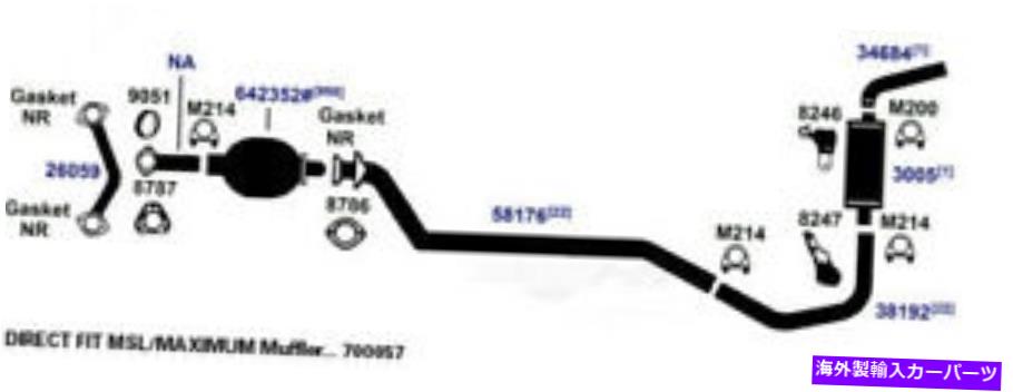 マフラー 排気マフラーアセンブリ-E36 AP排気7679 Exhaust Muffler Assembly-E36 AP Exhaust 7679【並行輸入品】