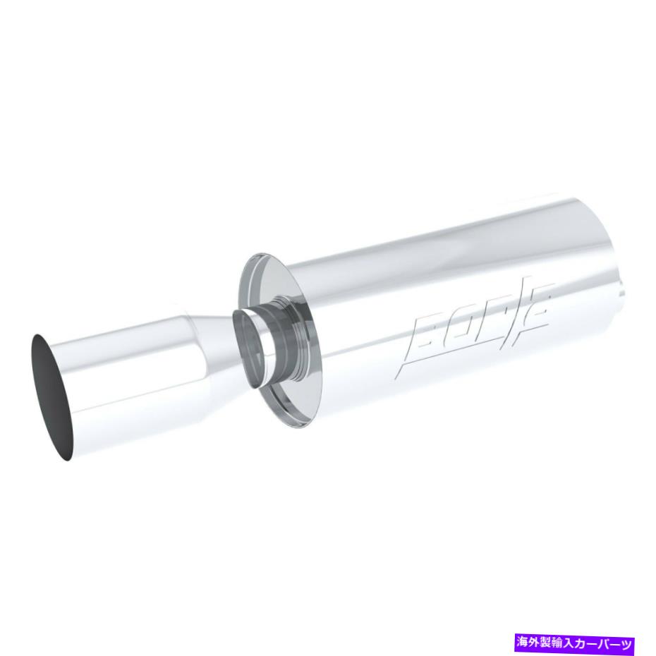 マフラー 排気マフラーブーマーシリーズステンレススチールラウンドロックイットレースシルバーエキゾースト Exhaust Muffler Boomer Series Stainless Steel Round Rock-It Race Silver Exhaust【並行輸入品】