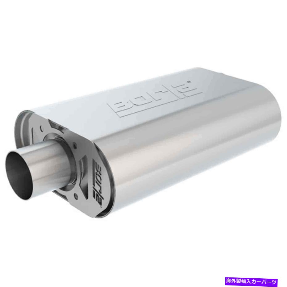 マフラー ボルラ400819ハイホースパワーSBC 350＆383のための小さなブロックシボレーマフラー Borla 400819 Small Block Chevy Muffler For High Horsepower SBC 350 & 383【並行輸入品】