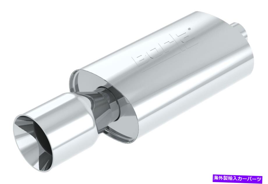 マフラー Borla 40061ブーマーWailtail Muffler Center/Center Oval Body 2.25 In/Out 2.25 \