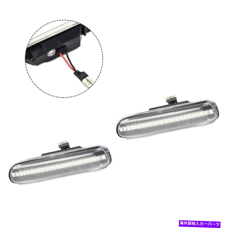 サイドマーカー フェンダーターンシグナルライト12VアンバーフルLEDサイドマーカースモークレンズ Fender Turn Signal Light 12V Amber Full Led LED Side Marker Smoked Lens【並行輸入品】