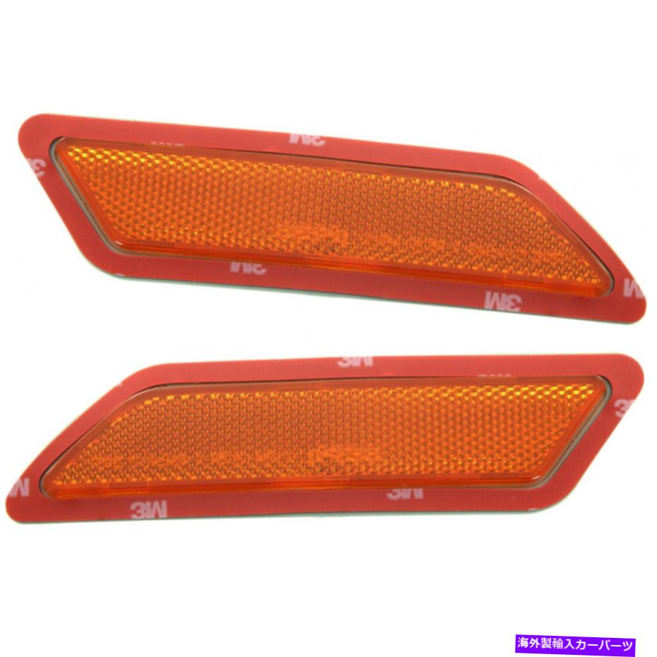 サイドマーカー BMW 320Iサイドマーカーライト2013-2015ペアLHとRHフロントドットBM2554102に適合 Fits BMW 320i Side Marker Light 2013-2015 Pair LH and RH Front DOT BM2554102【並行輸入品】