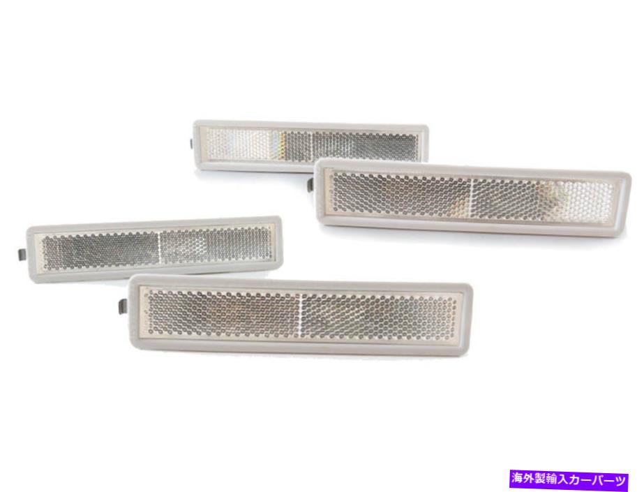 サイドマーカー DEPO 4PCSクリアフロント +リアバンパーサイドマーカー84-91 BMW E30 3シリーズ DEPO 4PCS Clear Front + Rear Bumper Side Marker Light For 84-91 BMW E30 3 Series【並行輸入品】