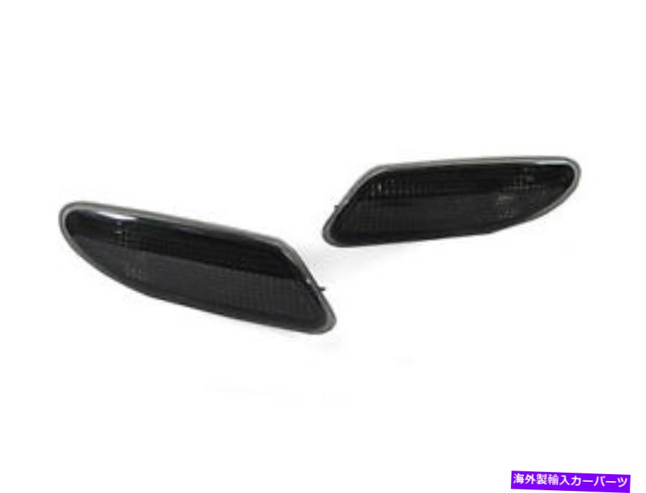 サイドマーカー 2001年から2007年のメルセデスベンツW203 Cクラスのデポスモークバンパーサイドマーカーライト DEPO Smoke Bumper Side Marker Lights For 2001-2007 Mercedes Benz W203 C Class【並行輸入品】