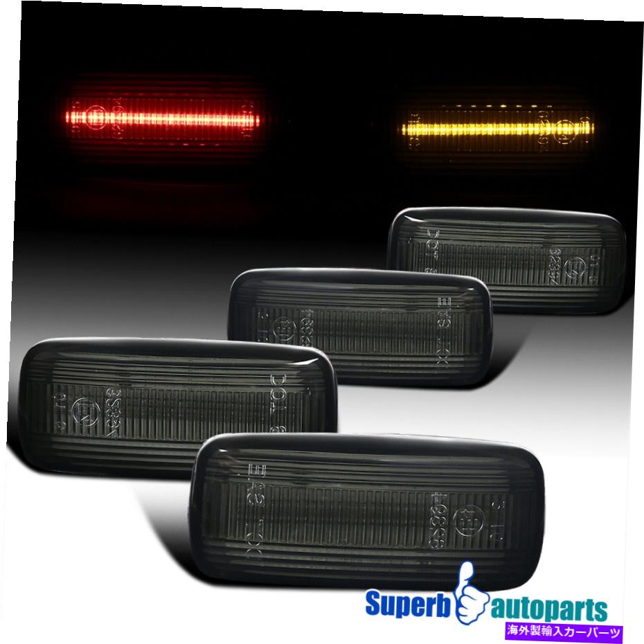 サイドマーカー 2010-2018 Dodge RAM 2500 DELAULLY HD LEDフェンダースモークサイドマーカーライト Fits 2010-2018 Dodge Ram 2500 Dually HD Rear LED Fender Smoke Side Marker Lights【並行輸入品】
