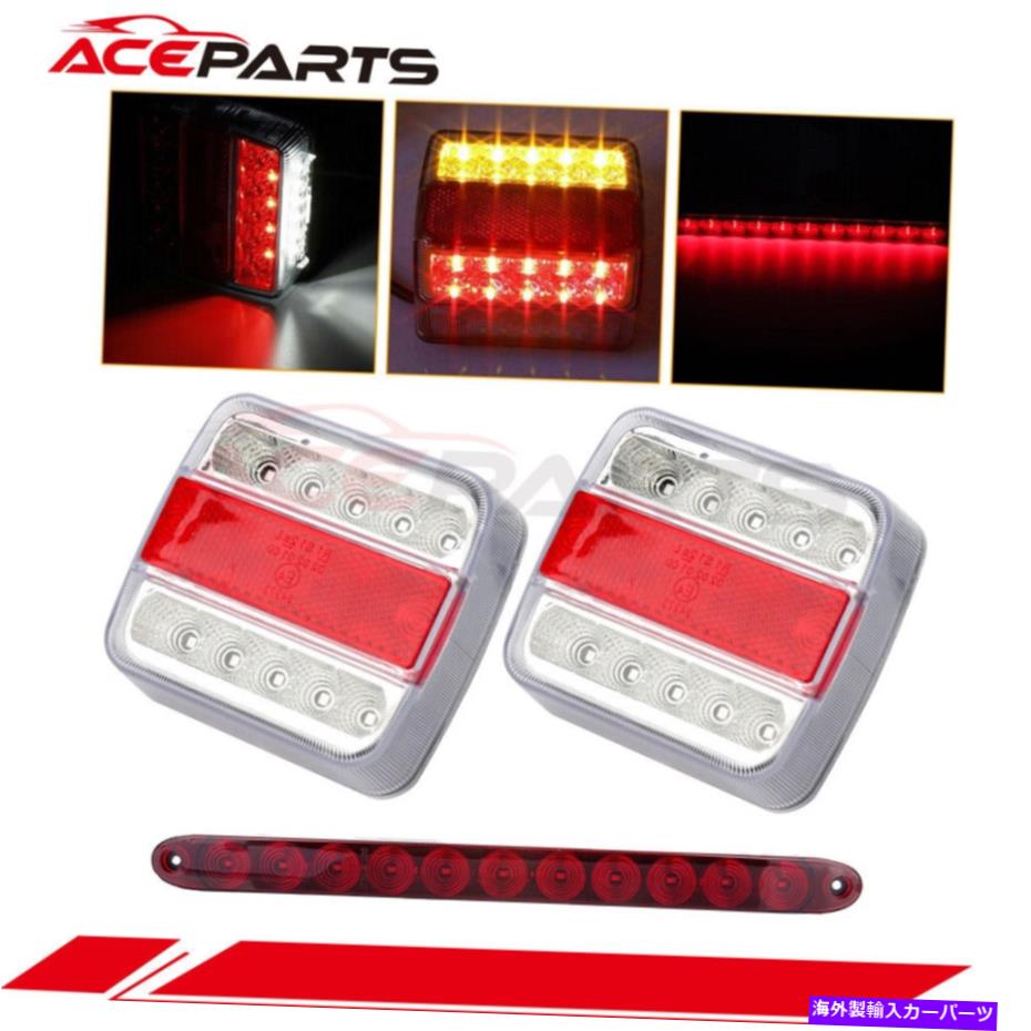 サイドマーカー 2x 14 LED 4インチレッドサイドマーカートラックライトピックアップローリーバン +2xテールライトレッド 2X 14 LED 4 INCH RED SIDE MARKER TRUCK LIGHT PICKUP LORRY VAN +2X TAIL LIGHT RED【並行輸入品】