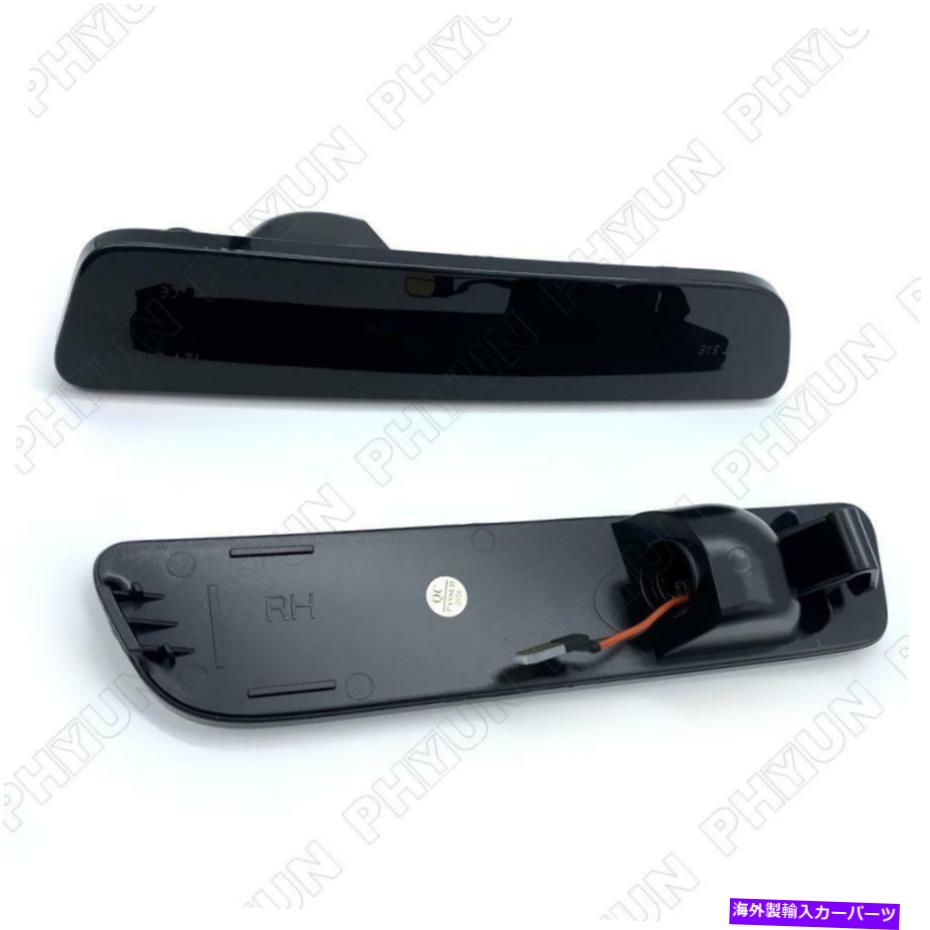 サイドマーカー 05-09フォードマスタングスモークLEDリアバンパーサイドマーカーライトレッドランプLH + RH For 05-09 Ford Mustang Smoked LED Rear Bumper Side Marker Light Red Lamp LH + RH【並行輸入品】