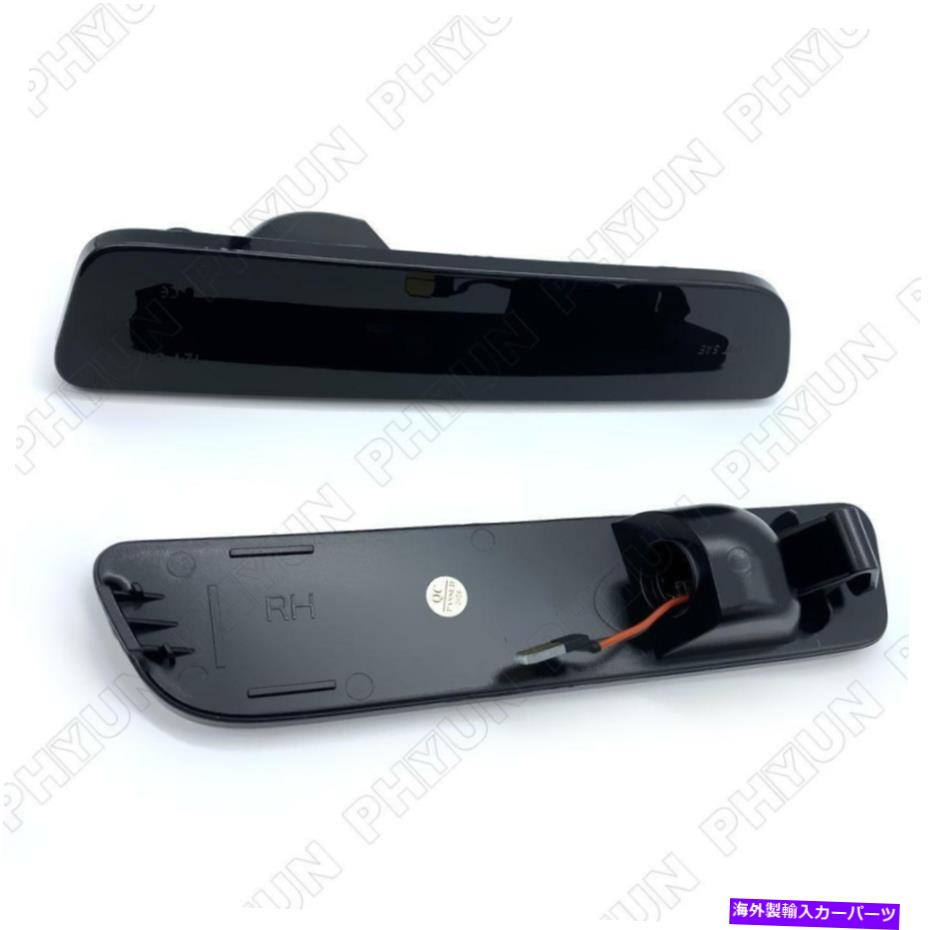 サイドマーカー 2xスモークレンズレッドLEDリアバンパーサイドマーカーライトフォードマスタング2005-2009 2x Smoked Lens Red LED Rear Bumper Side Marker Lights For Ford Mustang 2005-2009【並行輸入品】