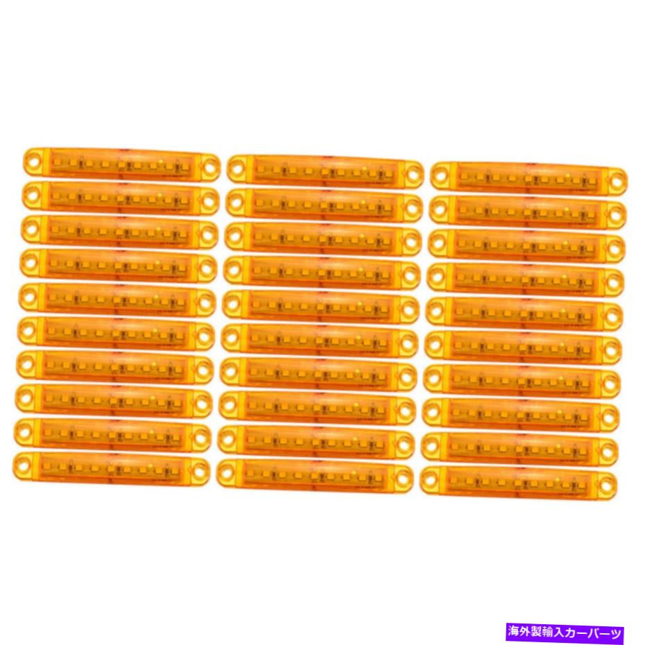 サイドマーカー 30PCS 12V-24V 9 LEDカーサイドマーカーインジケータライトの自動バストラックトラック 30Pcs 12V-24V 9 LED Car Side Marker Indicator Lights for Auto Bus Truck Lorry【並行輸入品】