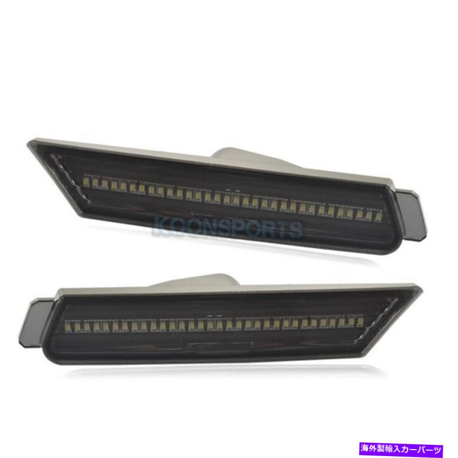サイドマーカー カマロ2010-2012アンバーLEDフロントサイドマーカーライトスモークレンズクロムハウジング Camaro 2010-2012 Amber LED Front Side Marker Light Smoke Lens Chrome Housing【並行輸入品】 30,745円