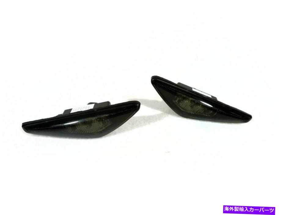 サイドマーカー 2004年から2006年のBMW E46 2Dクーペ＆カブリオのアンバーLEDスモークサイドマーカーライトペア Amber LED Smoke Side Marker Lights Pair For 2004-2006 BMW E46 2D Coupe & Cabrio【並行輸入品】