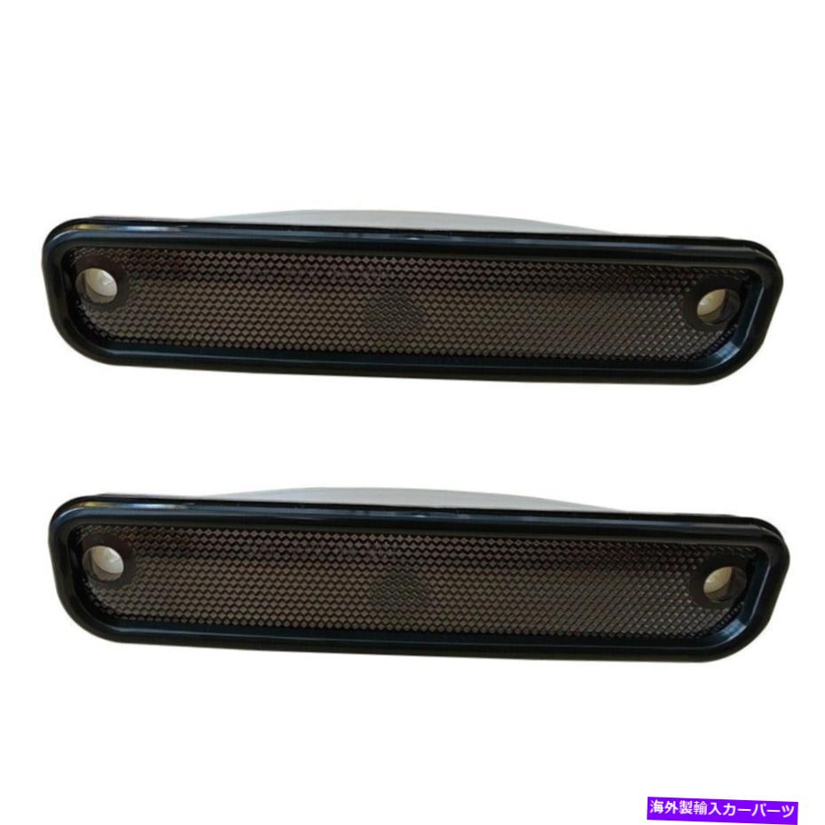 サイドマーカー シボレーピックアップブレザー1973-1980のGMC用の煙側マーカーライトハウジングトリム Smoke Side Marker Light Housing Trim For GMC For Chevy Pickup Blazer 1973-1980【並行輸入品】