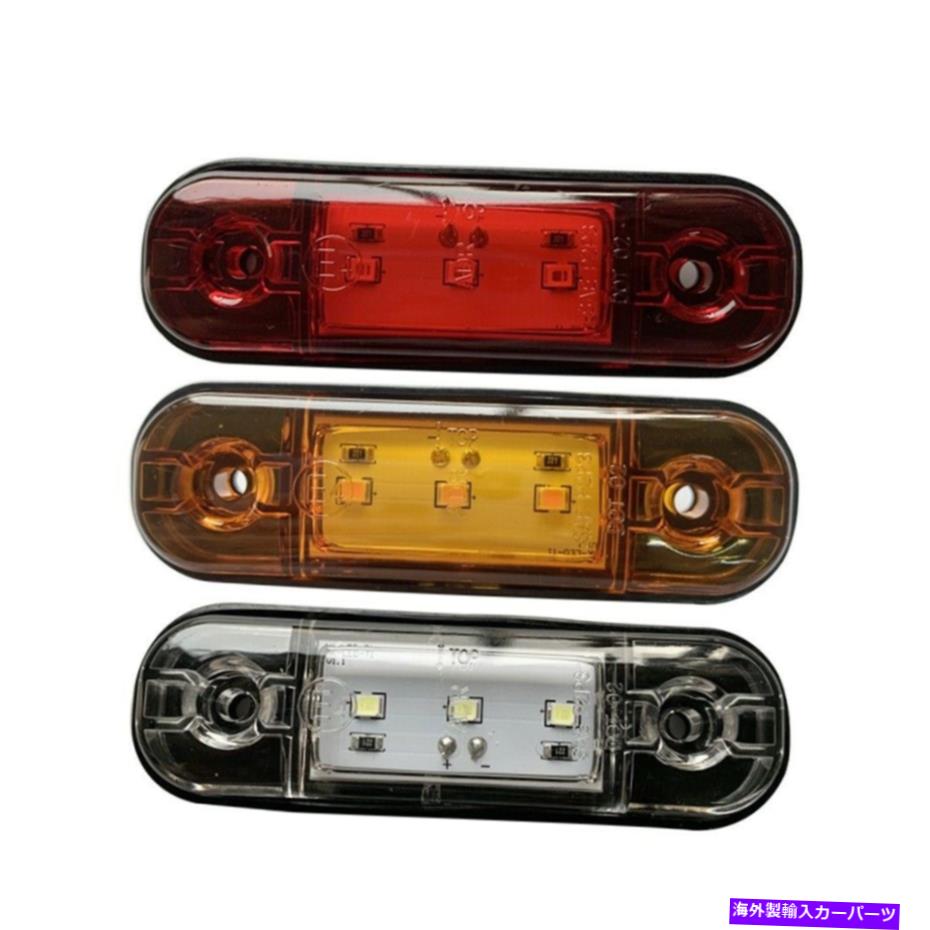 サイドマーカー 10PCS 3/4赤いクリアランスマーカーライトLEDトラックトレーラーラウンドサイドブレットライト 10pcs 3/4 Red Clearance Marker Lights LED Truck Trailer Round Side Bullet Light【並行輸入品】