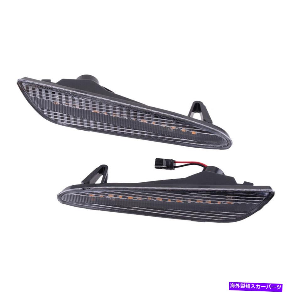 サイドマーカー メルセデスW211 Eクラスに適合するクリアダイナミックLEDバンパーサイドマーカーリフレクター Clear Dynamic LED Bumper Side Marker Reflectors Fit For Mercedes W211 E-Class【並行輸入品】