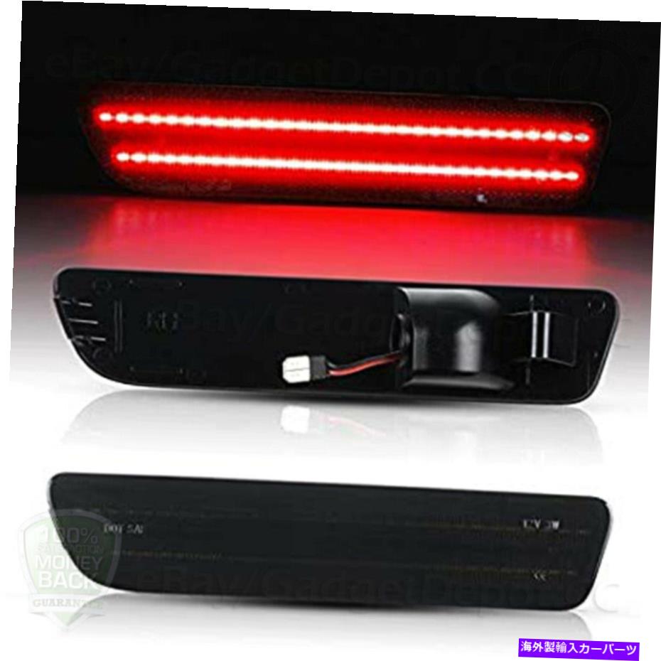 サイドマーカー 2005年から2009年のフォードマスタングの2PCSリアバンパーLEDスモークサイドマーカーライト 2PCS Rear Bumper LED Smoke Side Marker Lights For 2005-2009 Ford Mustang【並行輸入品】 30,745円