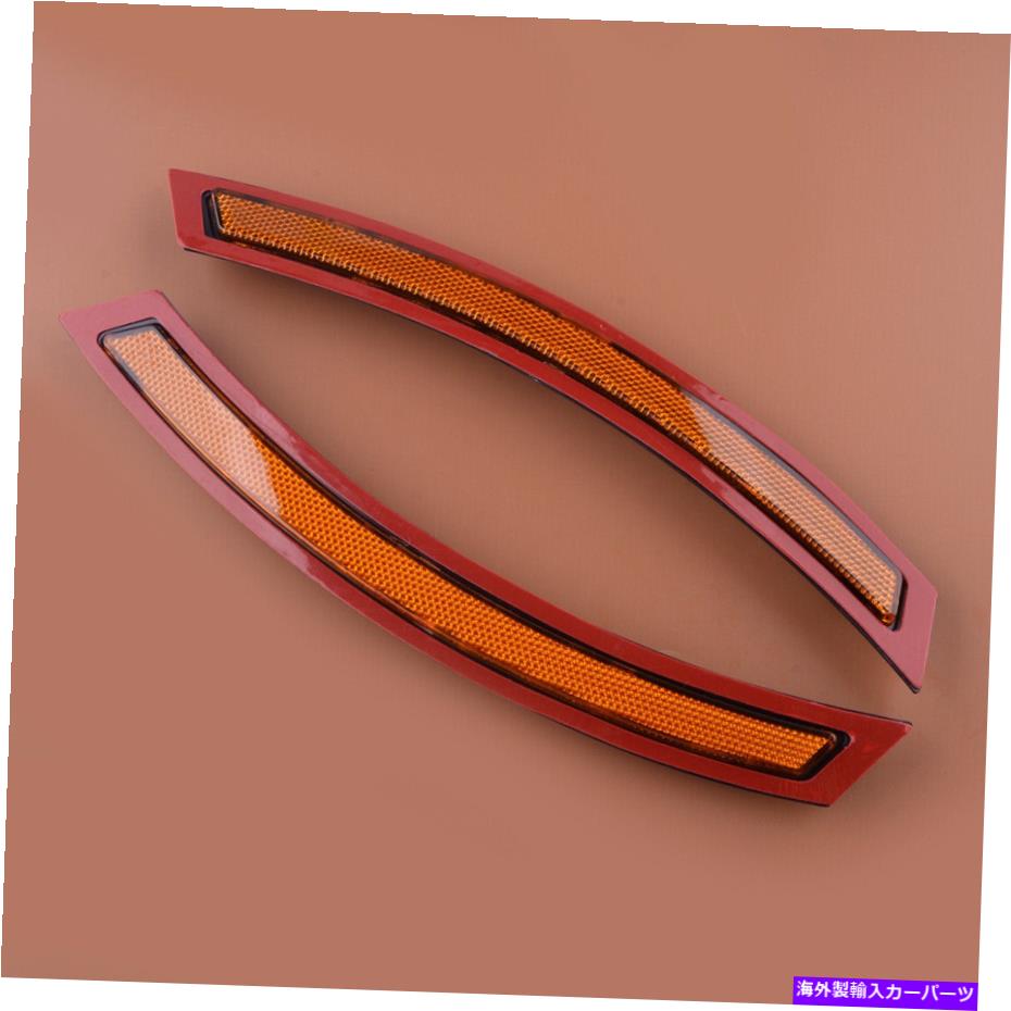 サイドマーカー 1ペアアンバーレンズフロントバンパーサイドマーカーリフレクターBMW X5 F15 F85 14-17 1Pair Amber Lens Front Bumper Side Marker Reflector Fit For BMW X5 F15 F85 14-17【並行輸入品】